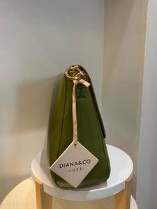 handtas olijfgroen Diana & Co Luxe FL205W23