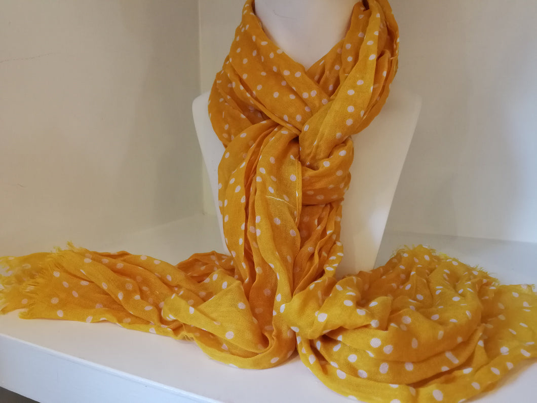 Sjaal Yellow stippy