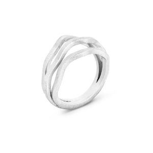 CURVES SILVER RING