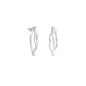 CURVES SILVER EARRINGS (small)